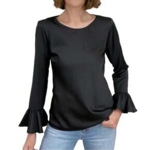 J. Crew Drapey Popover Satin Blouse